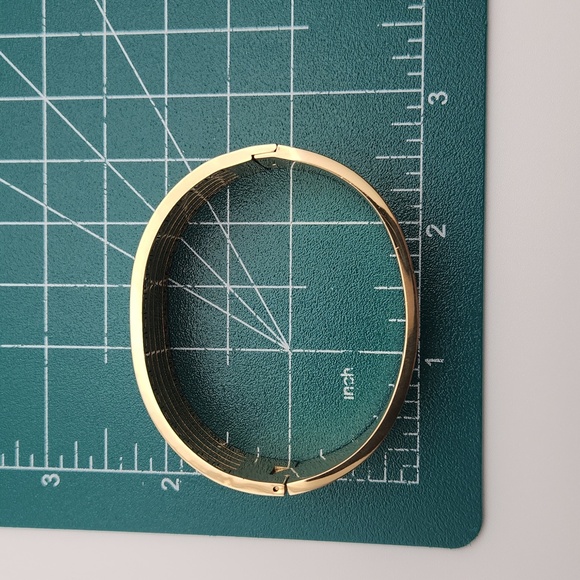 18K Gold Plated Greek Key & Zircon Bangle – Waterproof, Tarnish-Proof - Picture 6 of 8